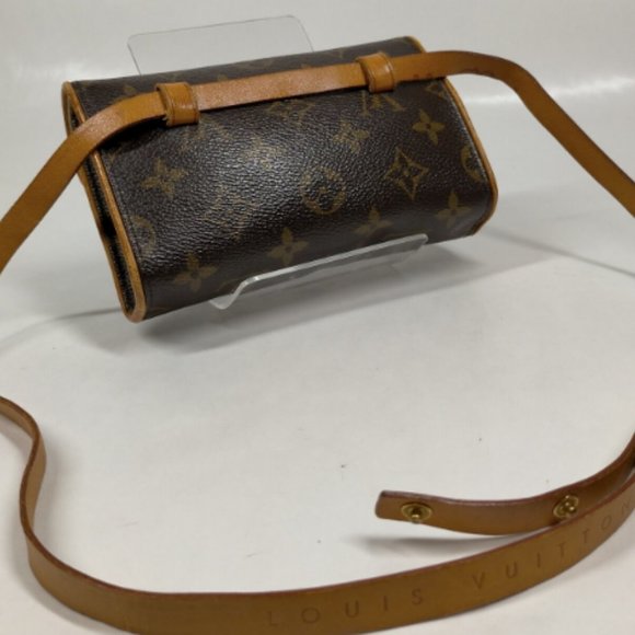 ❌❌❌❌sold ❌❌❌❌Louis Vuitton LV Shoulder Bag Pochette Florentine Browns Monogram - Picture 9 of 10